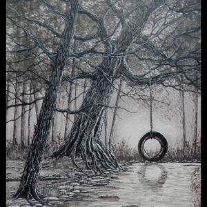 Tire Swing Ink Painting